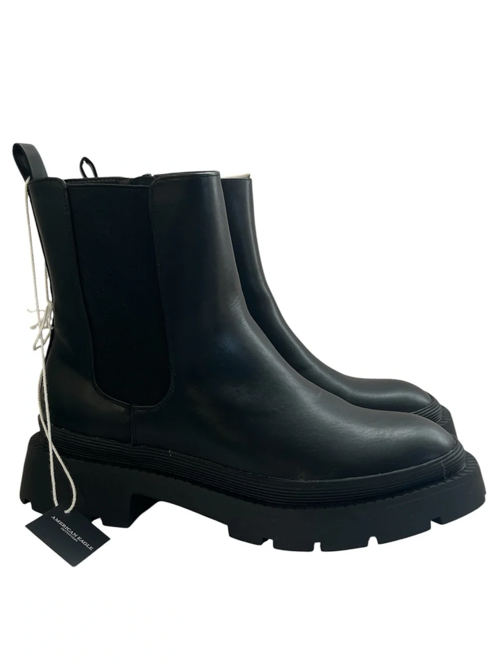 NEW American Eagle Chelsea Boots Black NWT Size 10